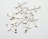 Set of 10, silver cross charm, 24mm x 14mm, 1 set.